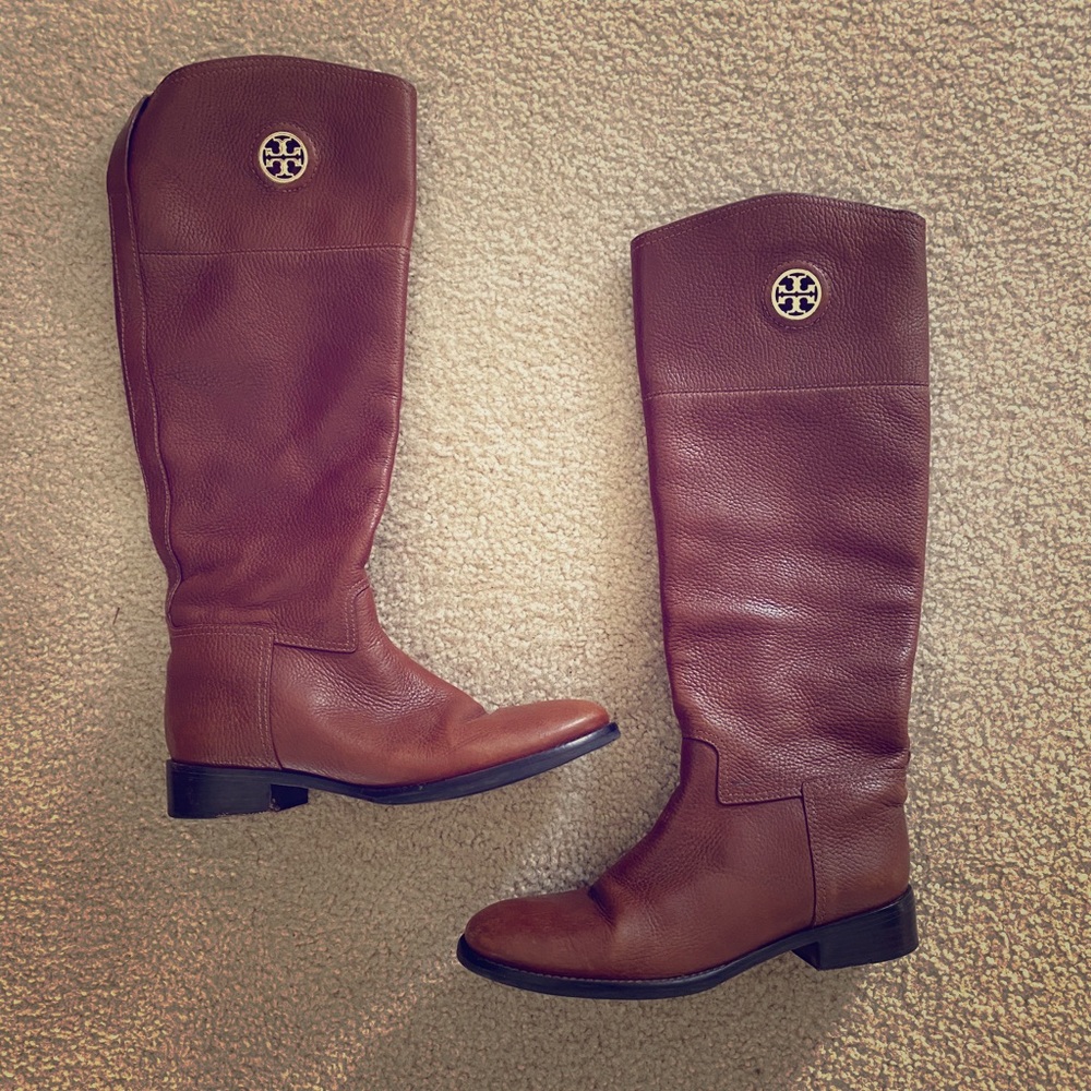 Tory Burch Junction Brown Boots Size 8